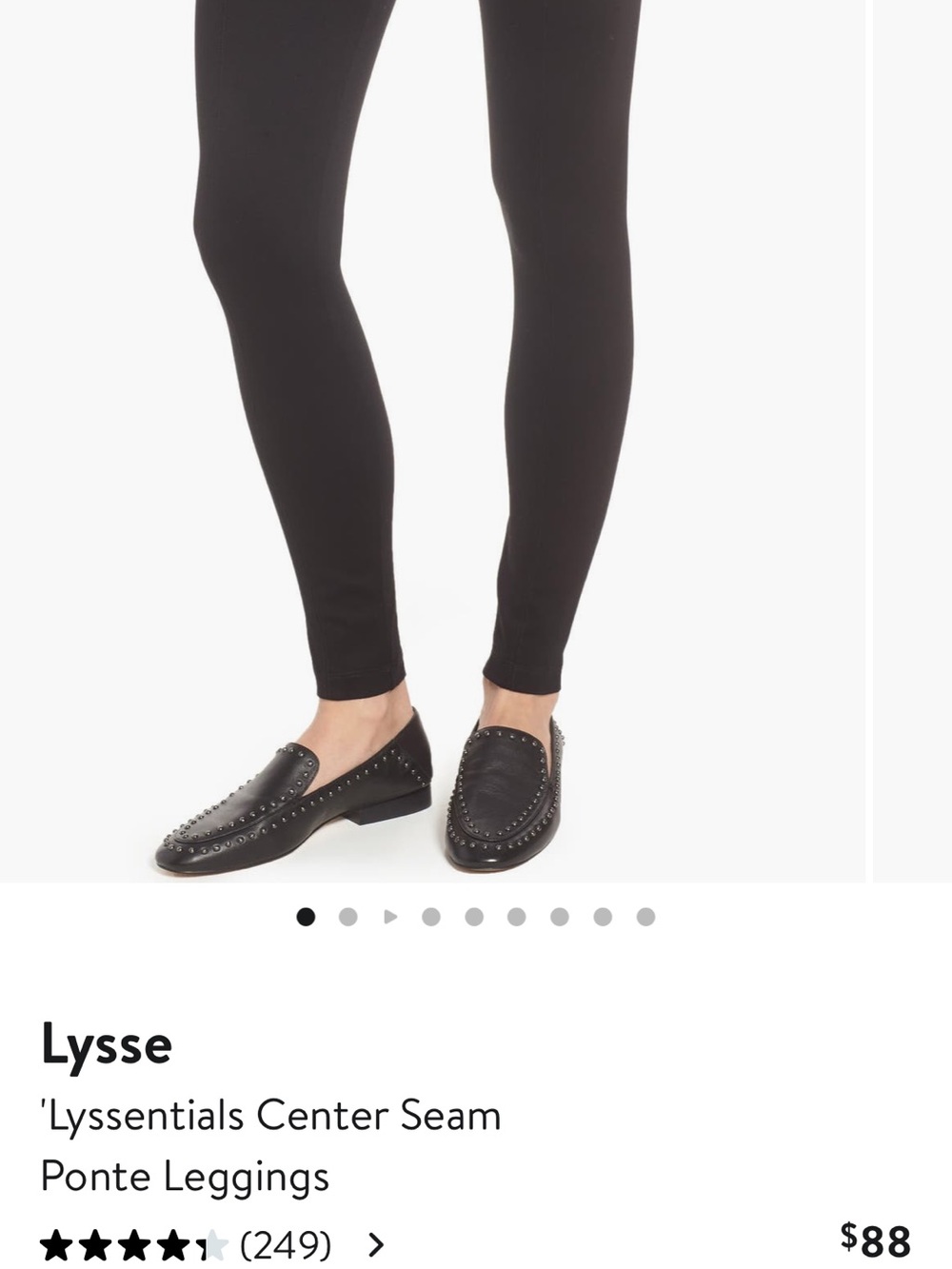 Lysse Black Ponte Center Seam Leggings